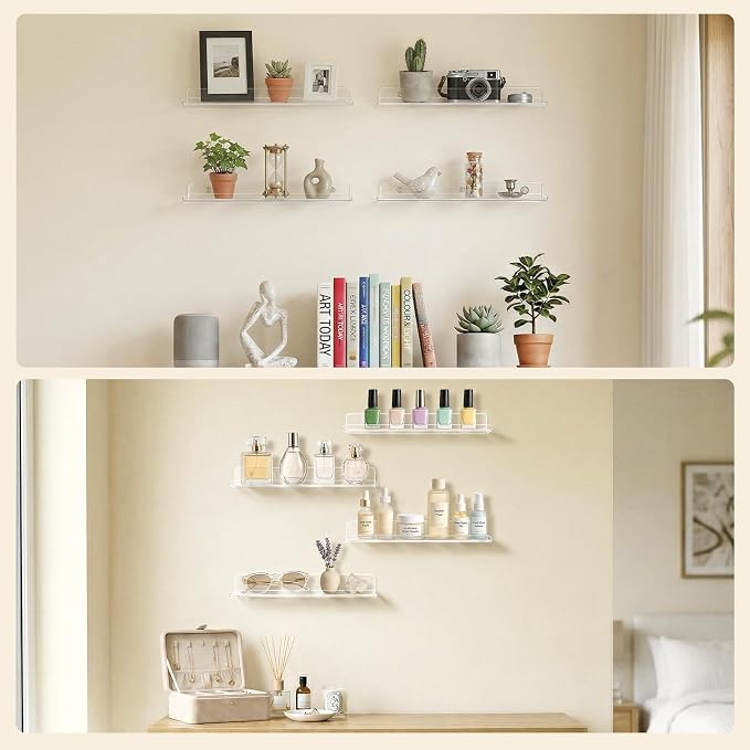 Lifewit Floating Shelves for Bathroom, Nail Polish, Decor Display Rack for - Image 7
