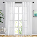 NICETOWN White Curtains 84 inches Long by NICETOWN