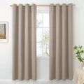 BGment Taupe Linen Curtains 78 Inch Length by BGment