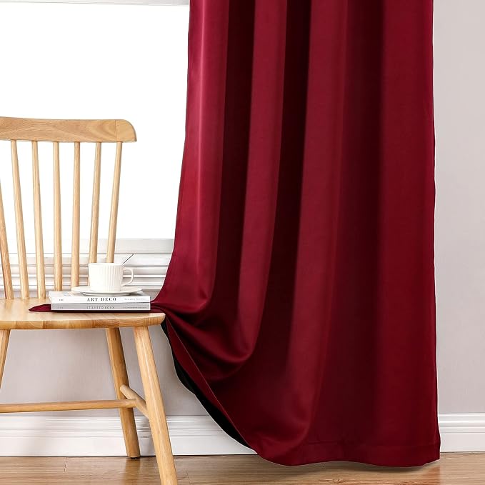 ChrisDowa 100% Blackout Curtains 72 inch Long - Image 7