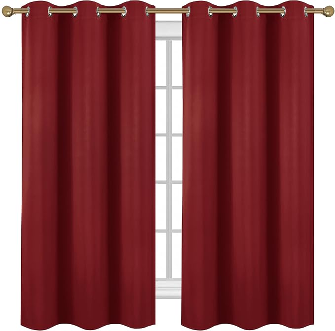 Diraysid Red Grommet Blackout Curtains by Diraysid%2C+refresh+your+life