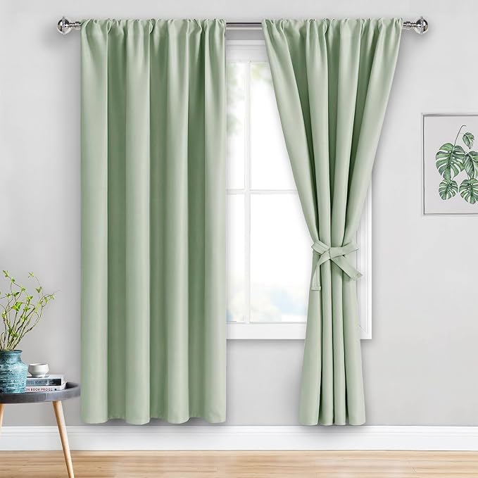 JIUZHEN Blackout Curtains for Bedroom– Thermal Insulated, Noise Reducing Room by JIUZHEN