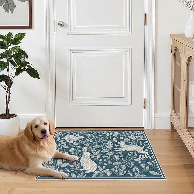 Vintage Living Room Area Rug 3x5 - Image 7