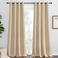 NICETOWN Bedroom Room Darkening Curtains, Biscotti Beige, 1 Pair, 55 inches by by NICETOWN