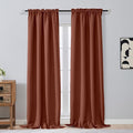 OVZME Terracotta Blackout Curtains by OVZME