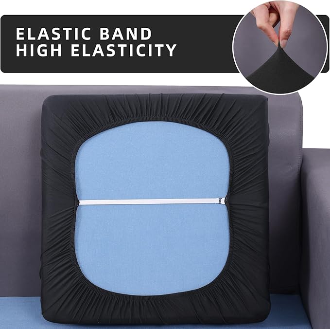 hyha Waterproof Couch Cushion Covers, Sectional Sofa Slipcovers Washable - Image 5