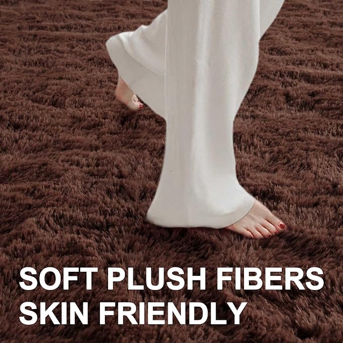 9x12 Ft Extra Large Shag Rugs for Living Room, Ultra Soft Fluffy Furry Area - Image 4