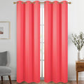 Diraysid Coral Grommet Blackout Curtains by Diraysid%2C+refresh+your+life