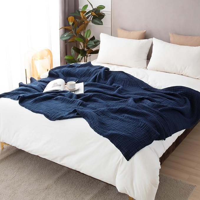 EMME Cotton Muslin Blanket King Size - Image 6