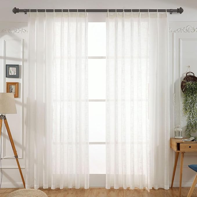 Curtain Rods for Windows 36-48 inch, 5/8 inch Bronze Curtain Rod - Image 7
