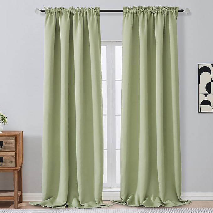 OVZME Extra Long 10 FT Blackout Curtains by OVZME