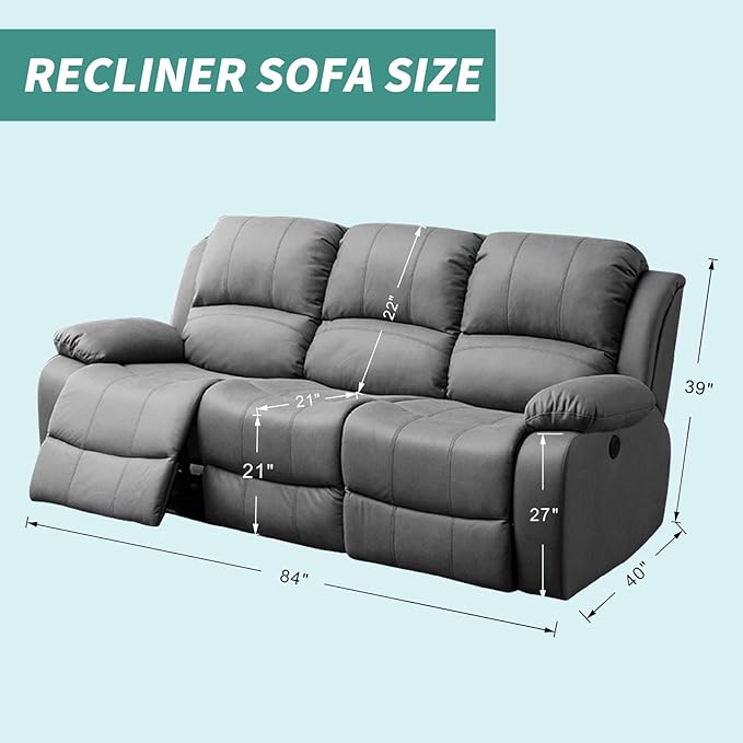 YEMYHOM 8 Pieces Stretch Recliner Sofa Cover Latest Jacquard Reclining Couch - Image 6