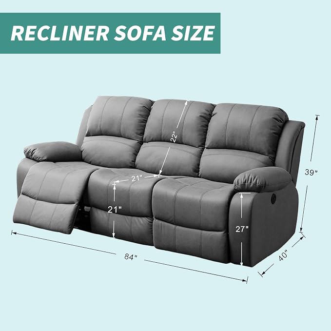 YEMYHOM 8 Pieces Stretch Recliner Sofa Cover Latest Jacquard Reclining Couch - Image 6