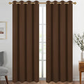 Diraysid Chocolate Brown Grommet Blackout Curtains by Diraysid%2C+refresh+your+life