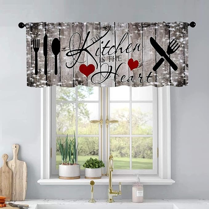 Farmhouse Kitchen Curtains by BrilliStar