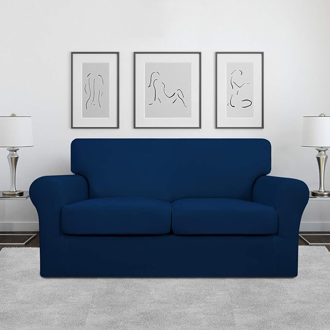 Easy-Going 3 Pieces Stretch Soft Couch Cover - Image 2