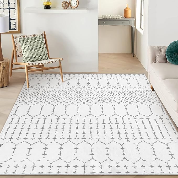 Lahome Moroccan Machine Washable Rugs 6x9 Rug by Lahome