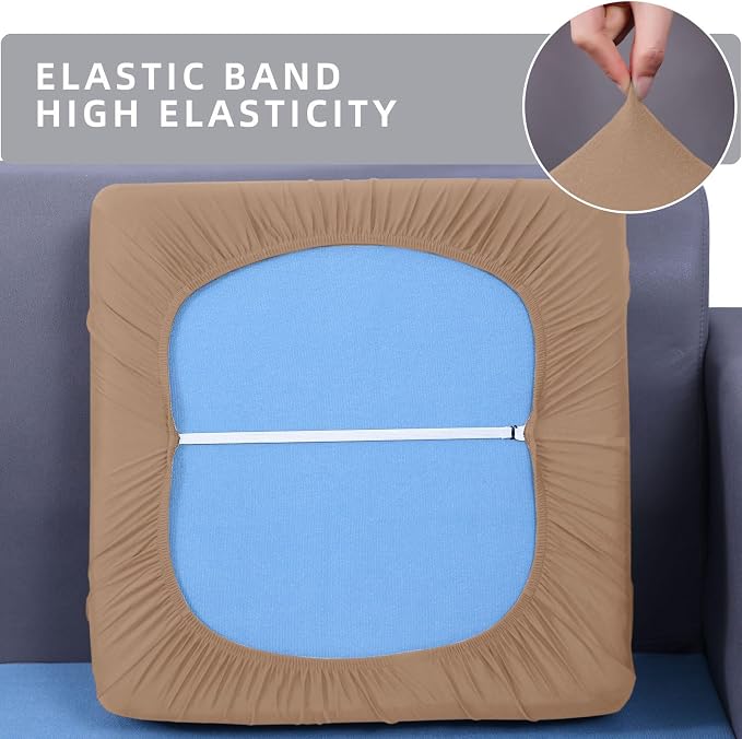 hyha Waterproof Couch Cushion Covers, Stretch Sofa Couch Seat Slipcover - Image 5