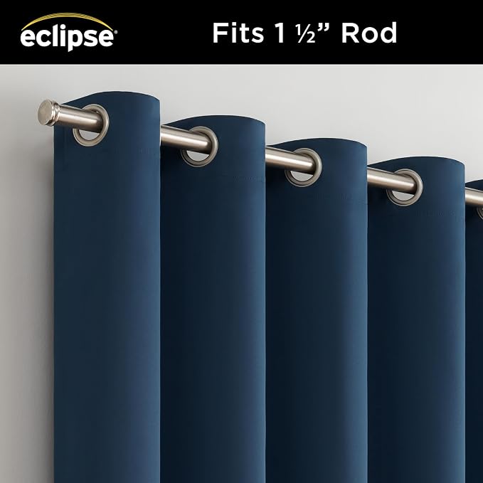 Eclipse Darrell Thermaweave Blackout Grommet Extra Wide 84" x 100" Sliding - Image 3