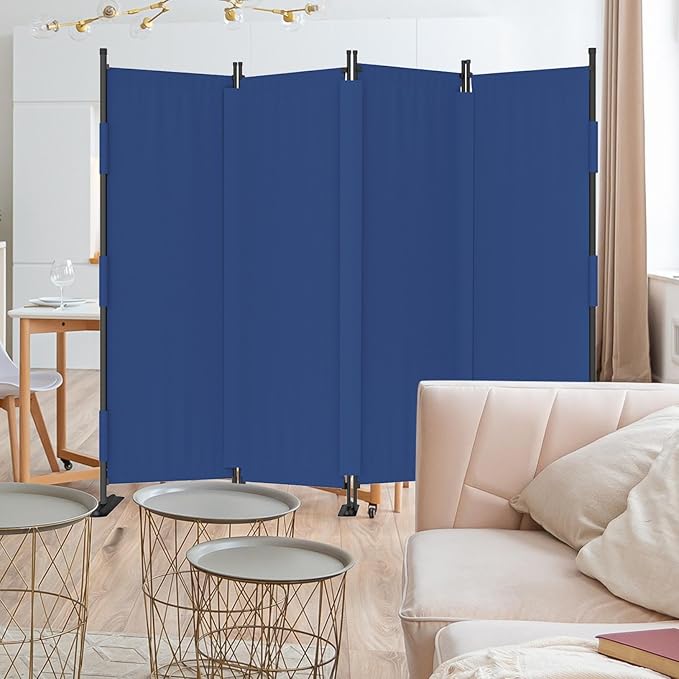 Room Divider 4 Panel Folding Screen 6ft Portable Wall Partition Room Divider by Kecreque
