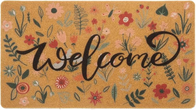 FGSS Spring Welcome Door-Mats Floral Coir Doormats by FGSS