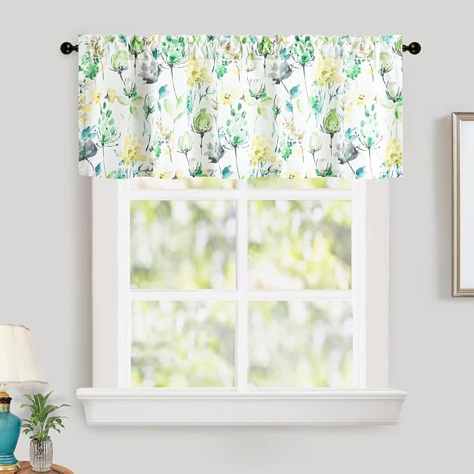 Leeva Faux Linen Window Valance by Leeva