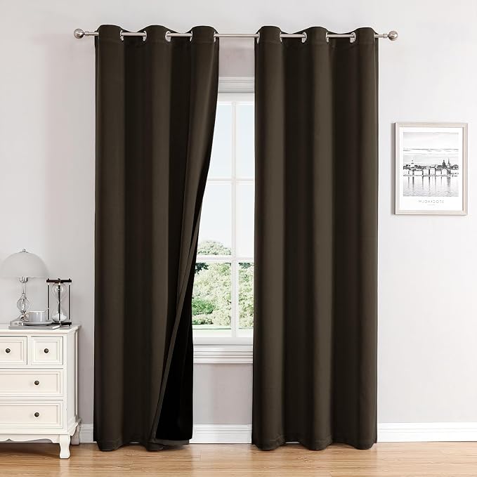 ChrisDowa 100% Blackout Curtains 78 inch Long by ChrisDowa