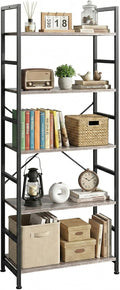 DUMOS 5 Tiers Bookshelf, Classical Book Shelf, Tall Display Shelves in Living by DumosLifestyle