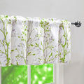 Luvyohmee Kitchen Valances for Windows, Sage Green Valance Curtains, Tree by Luvyohmee