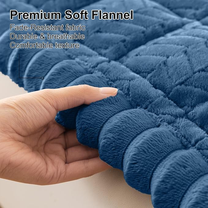 Smiry Non Slip Couch Covers for Dogs, Fuzzy Pet Couch Covers for 3 Cushion Sofa - Image 4