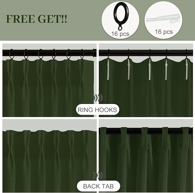 Pinch Pleated Sheer Curtains 84 Inches Long - Image 3