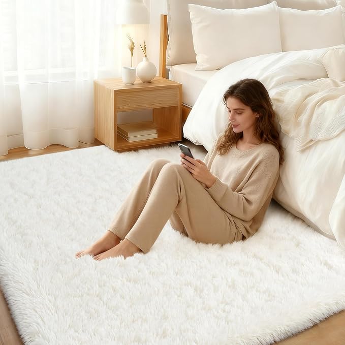 Area Rug for Living Room 6x9, Ultra Soft Shaggy Area Rugs for Bedroom, Upgrade - Image 7