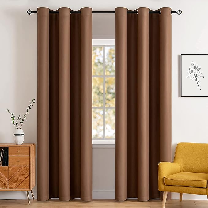 MIULEE Blackout Curtains for Bedroom Living Room Thermal Insulated Room by MIULEE