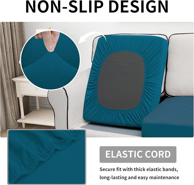 Easy-Going Waterproof Loveseat Cushion Covers, Non-Slip Leakproof Sofa Seat - Image 3
