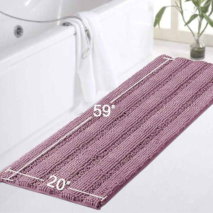 Turquoize Kitchen Rug Runner Slip-Resistant Microfiber Shaggy Bath Mat Bathroom - Image 2