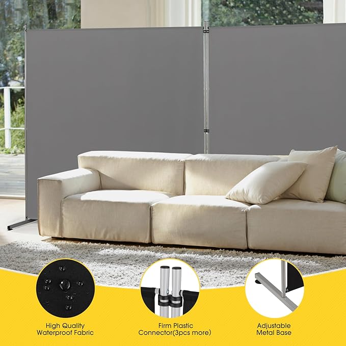 Rantila Indoor Room Divider, Portable Office Divider, Room Divider Wall Screen - Image 4