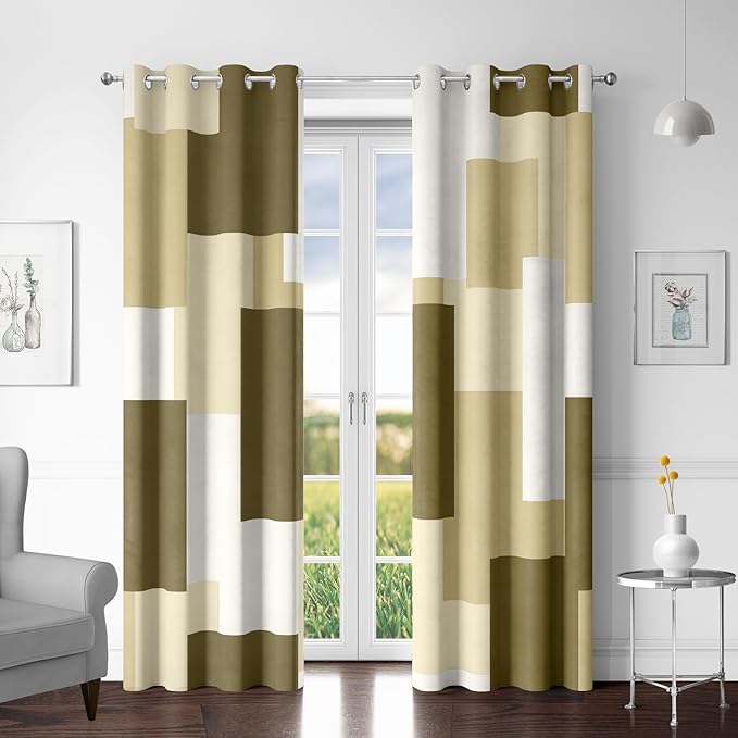 Tyrot Beige 100% Blackout Curtains by TyrotHomeDecor