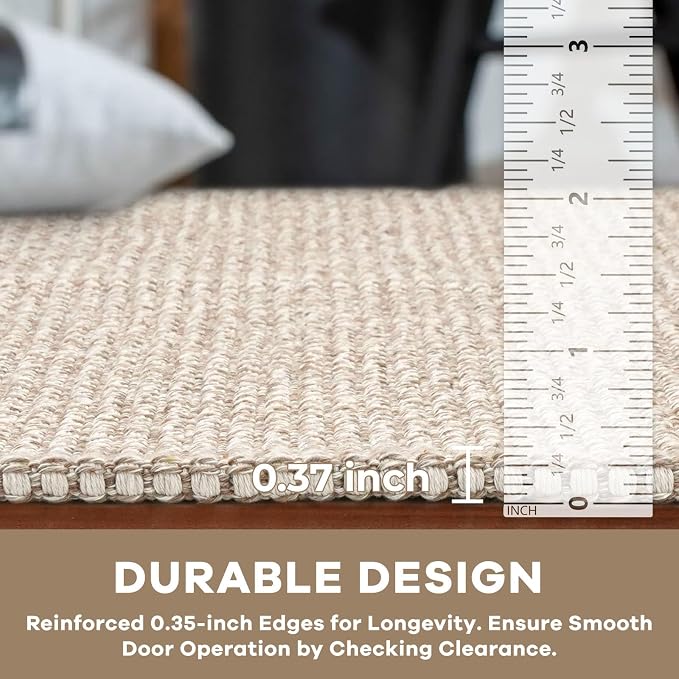 KOZYFLY Indoor Door Mat 2x3 ft Small Area Rugs Washable Front Door Mat Non Slip - Image 4