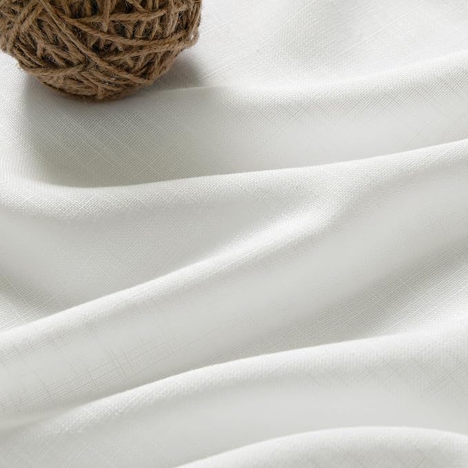 Extra Long Off White Curtain 108 inches Long 2 Panels Set - Image 5