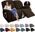 YEMYHOM 6 Pieces Stretch Loveseat Recliner Slipcover Jacquard Recliner Sofa by YEMYHOM