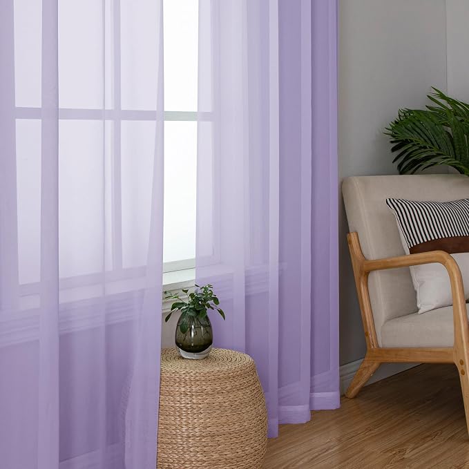 OWENIE Sheer Curtains 78 inches Long - Image 9