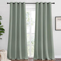 NICETOWN Greyish Green Blackout Curtains 102" Long by NICETOWN