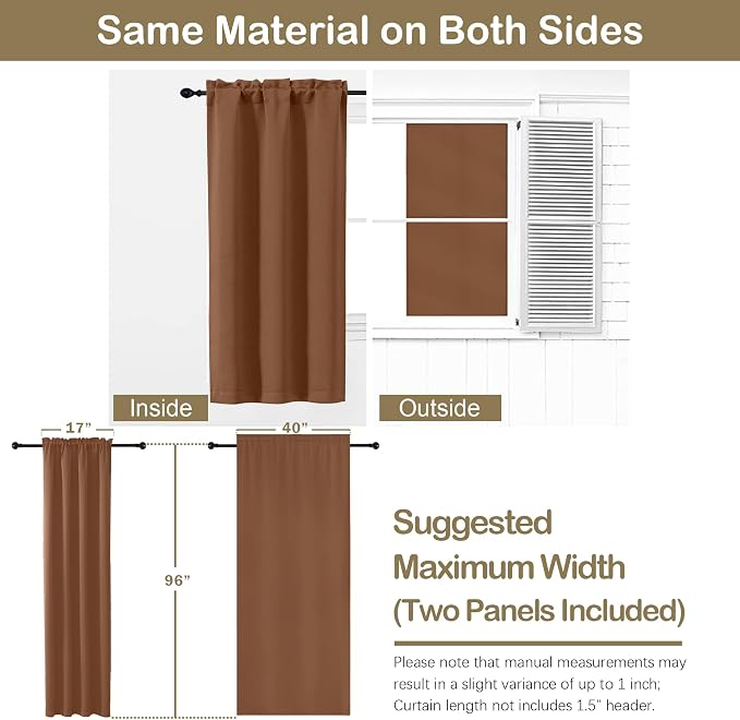 OVZME Sun Baked Blackout Curtains - Image 2