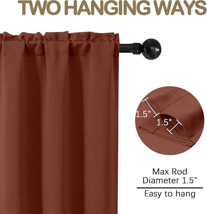 OVZME Kitchen Curtains for Small Window Treatment, Light Filtering Short Cafe - Image 4