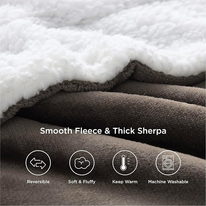Bedsure GentleSoft Sherpa Fleece Twin Size Blanket - Image 6