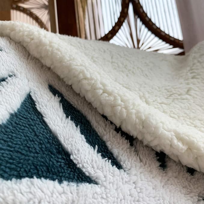 LOMAO Sherpa Fleece Blanket for Mom Cozy Soft Throw Blanket for Women Men - Image 6