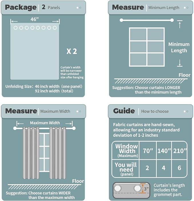 BGment Blackout Curtains for Bedroom - Image 6