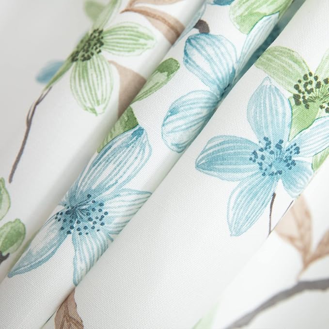 Leeva Elegant Floral Farmhouse Valance, Restaurant, Rod Pocket, 52 x 18 in - Image 6