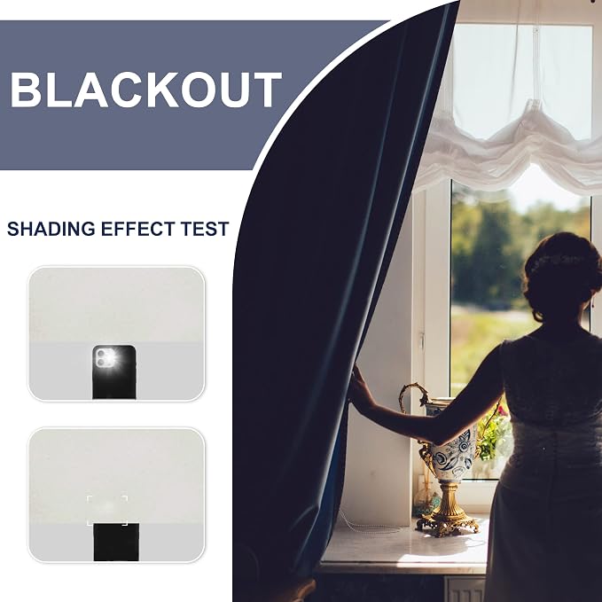 JIUZHEN Short Blackout Curtains - Image 2