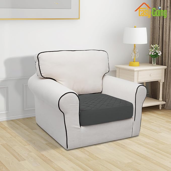 Easy-Going Waterproof Oversized Chair Cushion Covers, Non-Slip Leakproof Sofa - Image 2